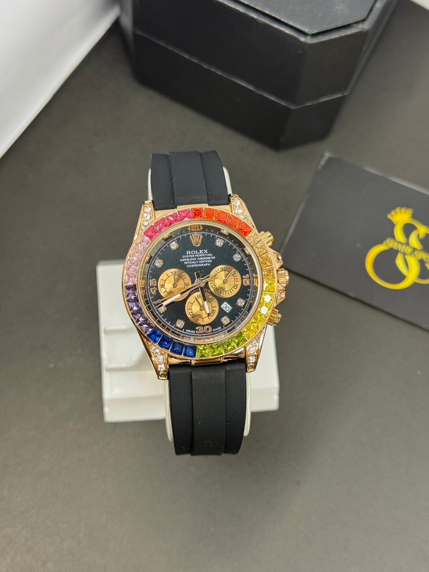 Rolex Rainbow Daytona Watch