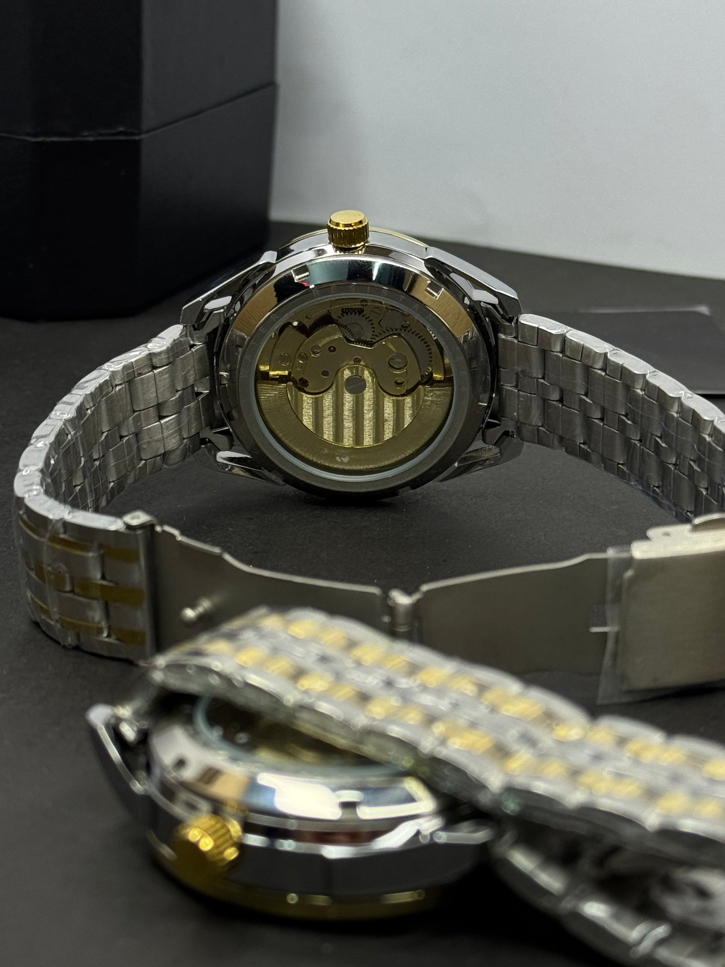 Skeleton Mechanical Watch – Premium Automatic Timepiece with Moon Phase Dial